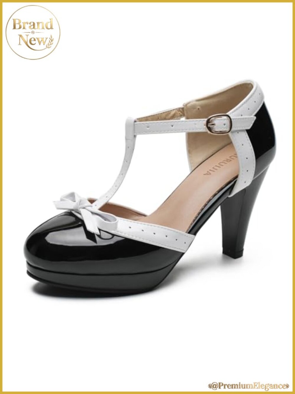 T-Strap Mary Jane Platform Bow Heels Vintage Lolita Dress Shoes
